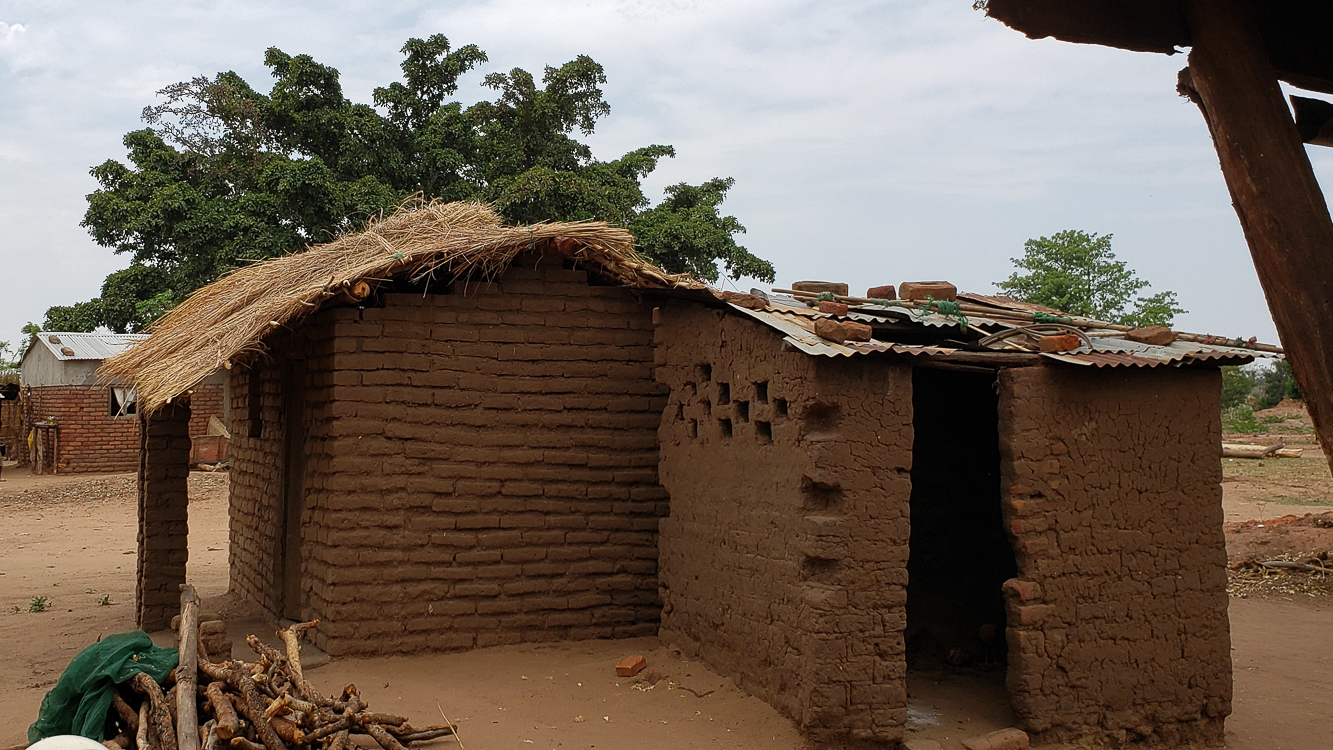 Common mud brick home. It does dissolve every time it rains.